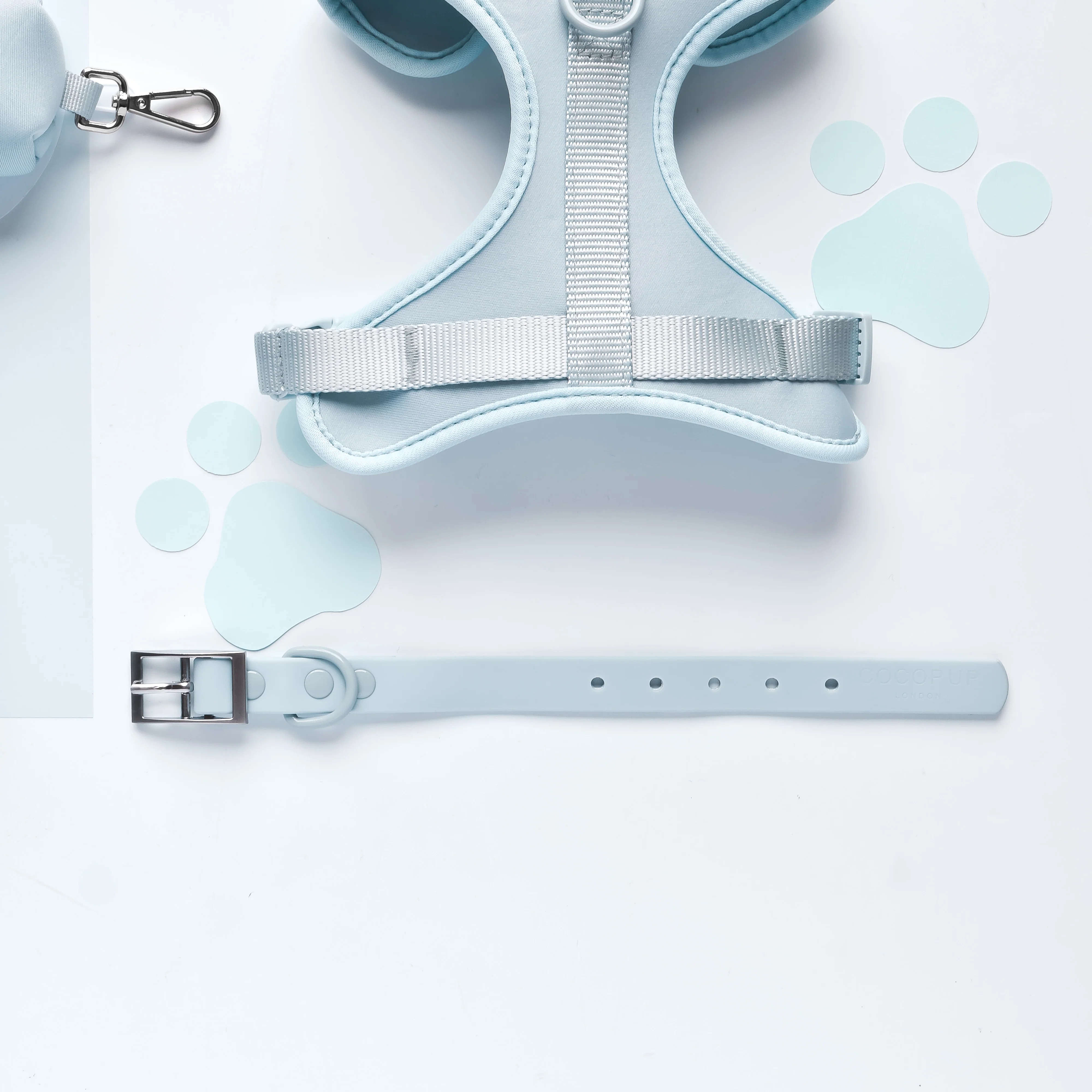 NAKD Adjustable Neck Harness, Lead, Collar and Poop Bag Holder Bundle - Bubblegum - Image 4