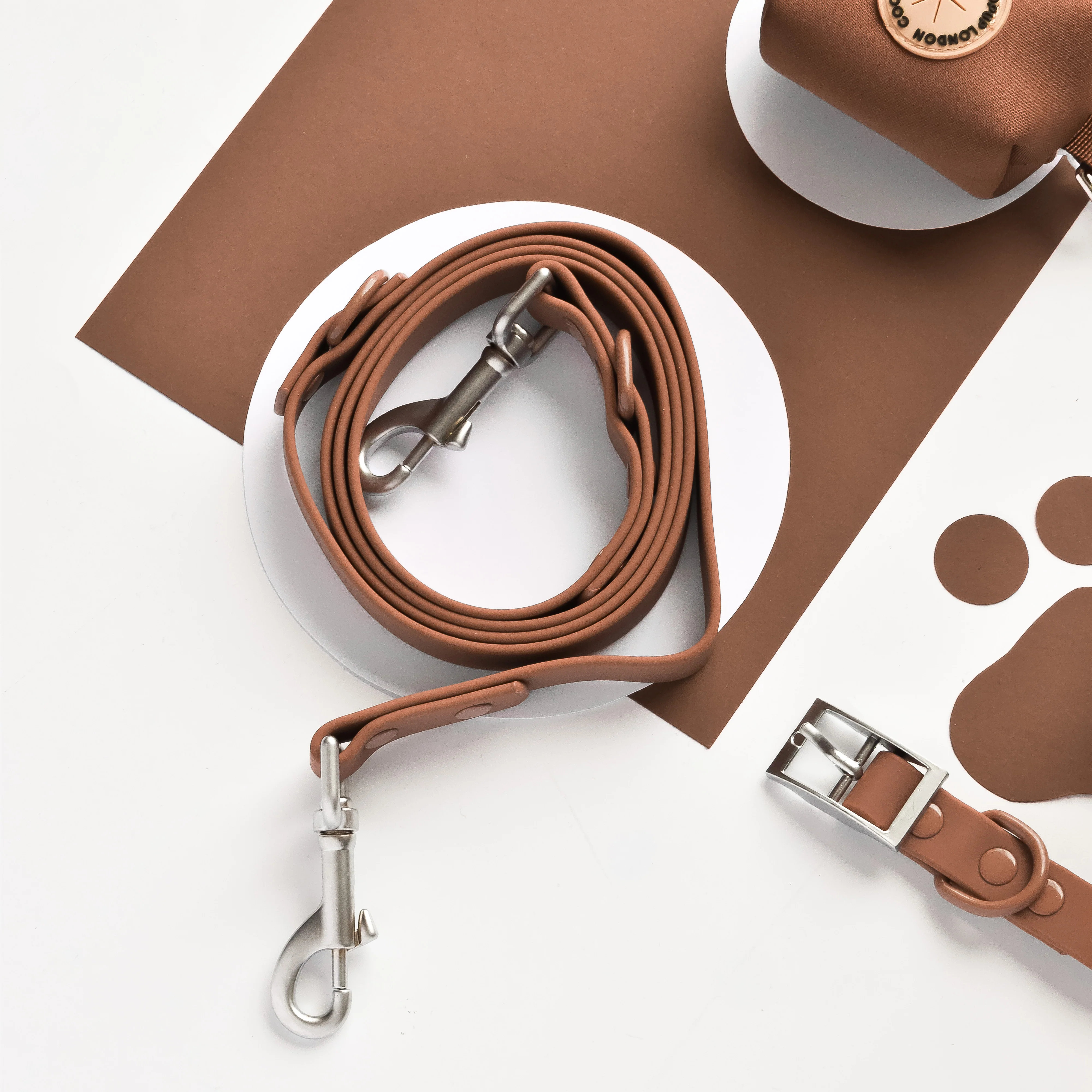 NAKD Adjustable Neck Harness, Lead, Collar & Poop Bag Bundle - Brownie - Image 7