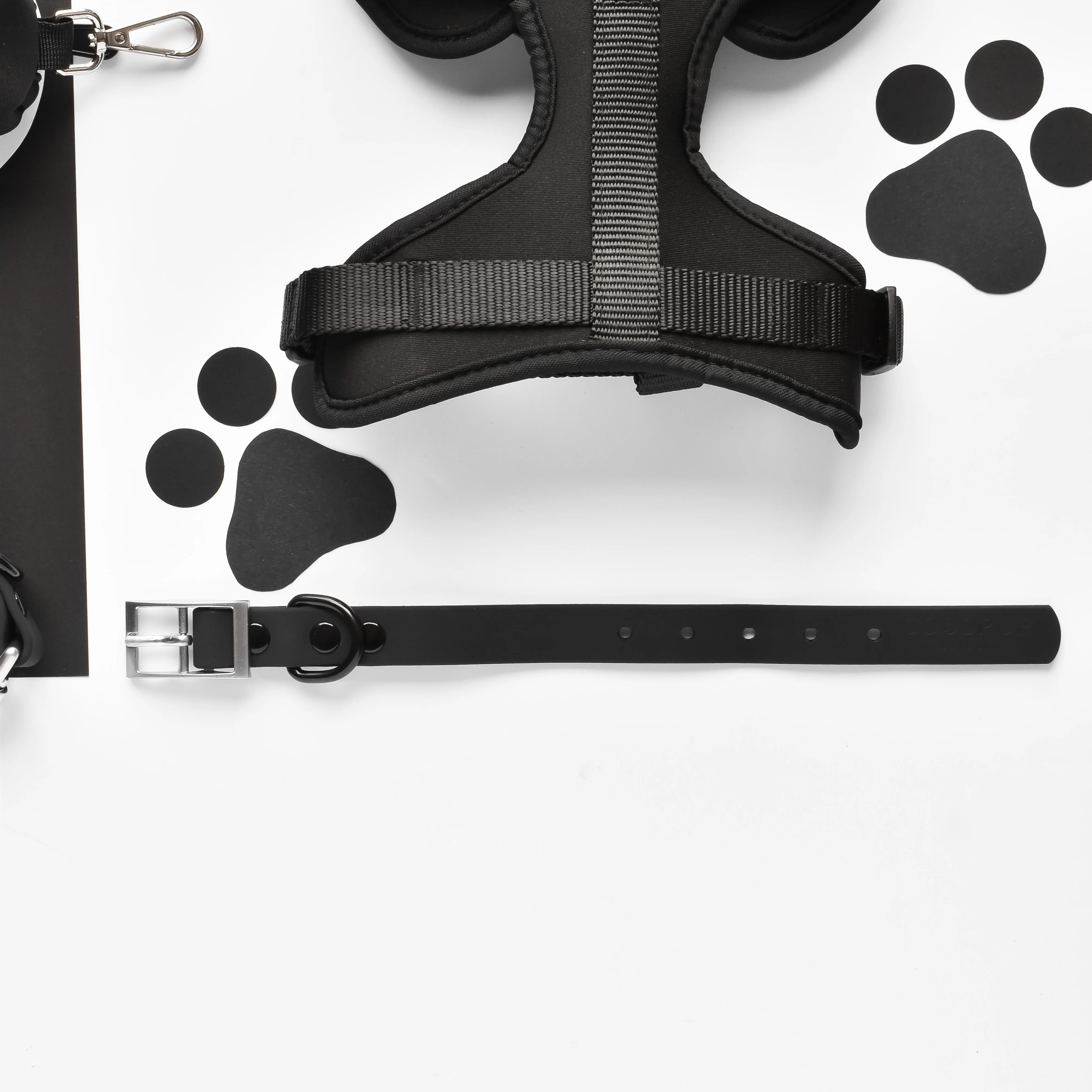 NAKD Adjustable Neck Harness, Lead, Collar & Poop Bag Holder Bundle - Liquorice - Image 5