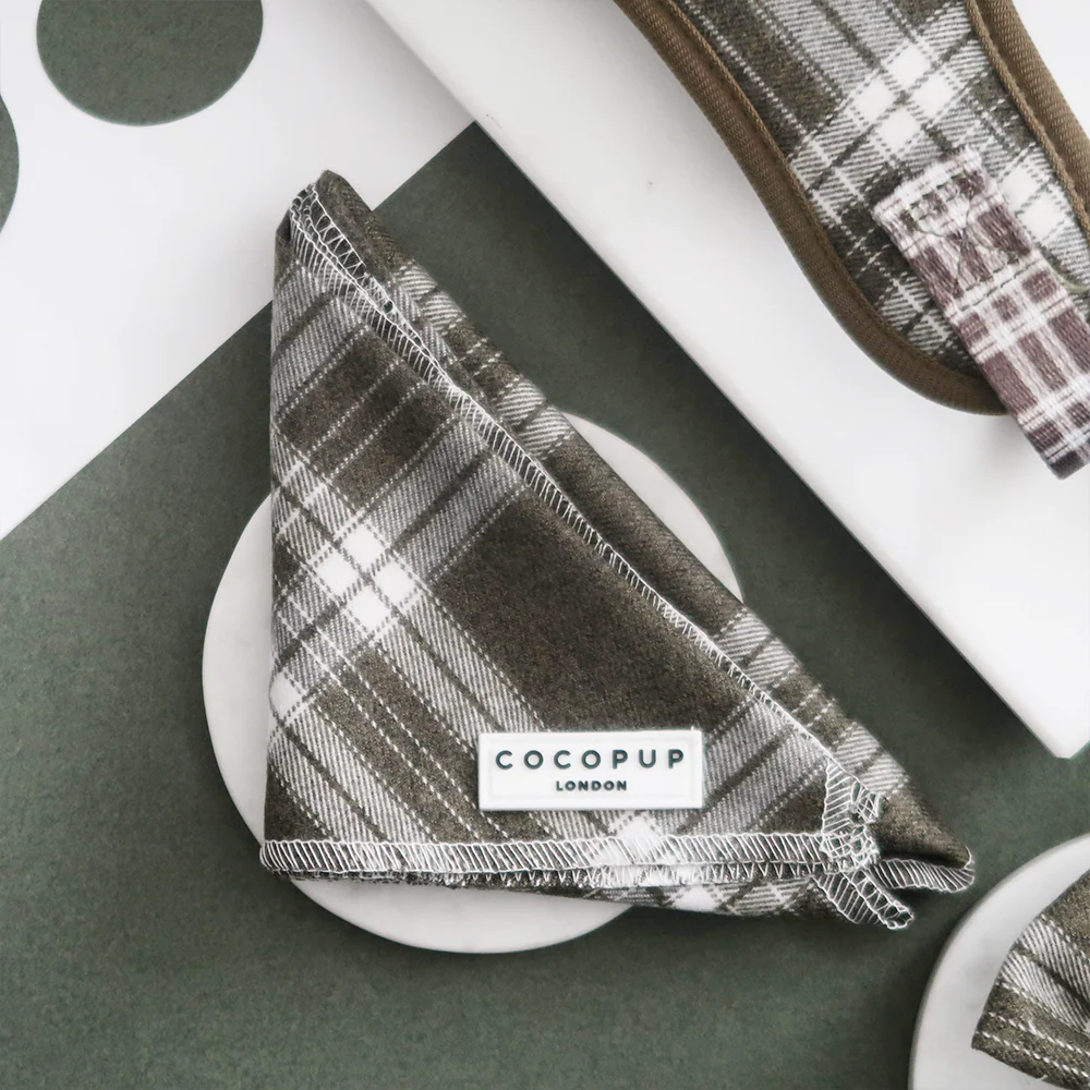 Olive Check Bandana - Image 2