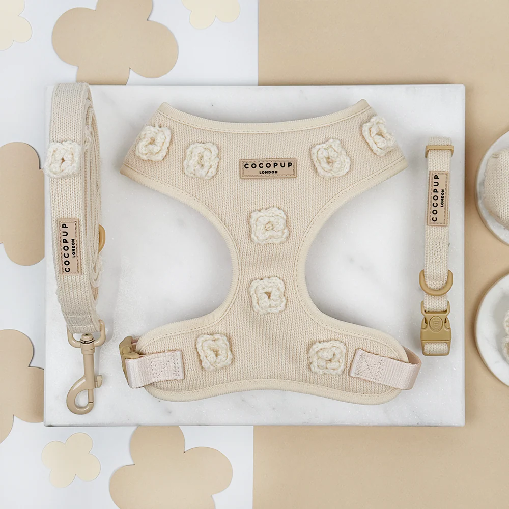 Petal Patch Adjustable Neck Harness, Lead & Collar Bundle - Image 7