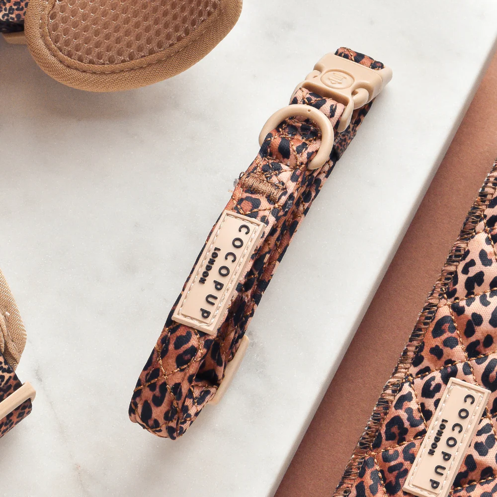 Quilted Leopard Pup COLLAR - Image 2