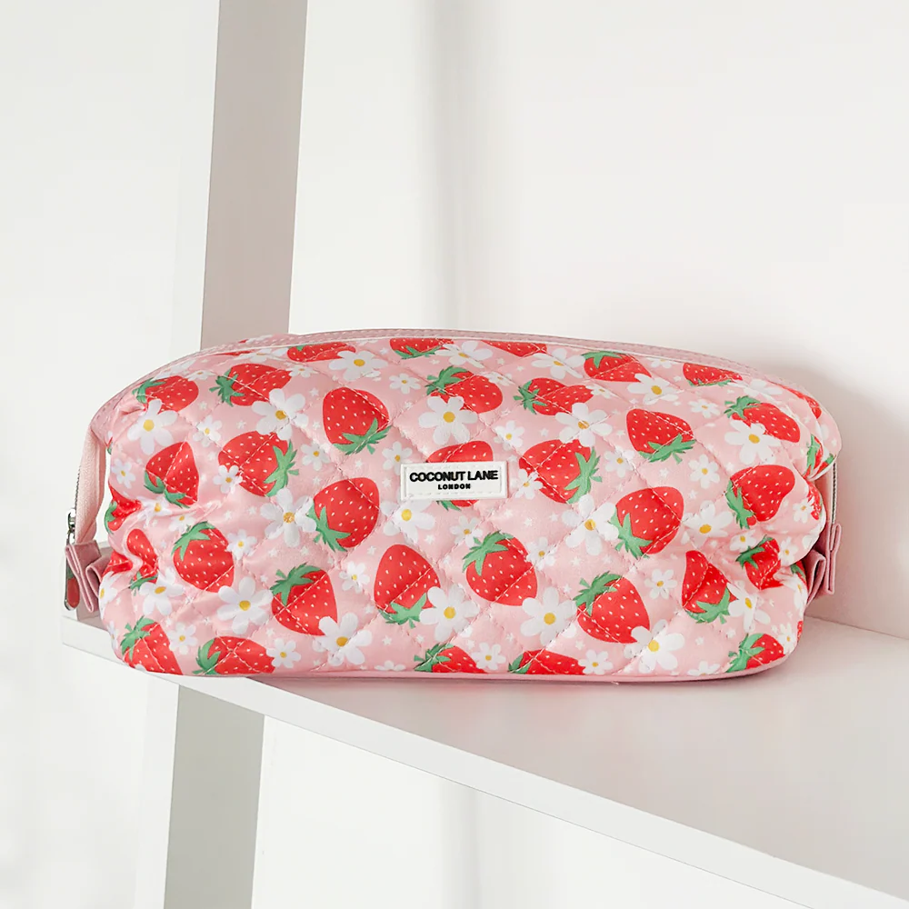 Quilted Pupberry Fields Expandable Makeup Bag - By Coconut Lane - Image 3