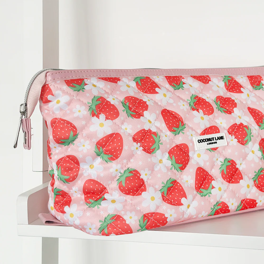 Quilted Pupberry Fields Expandable Makeup Bag - By Coconut Lane - Image 4