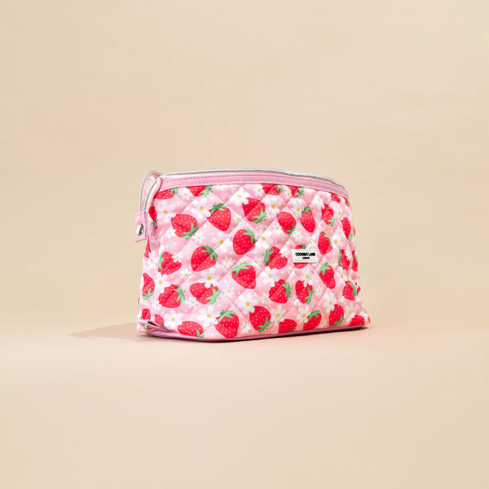 Quilted Pupberry Fields Expandable Makeup Bag - By Coconut Lane - Image 5