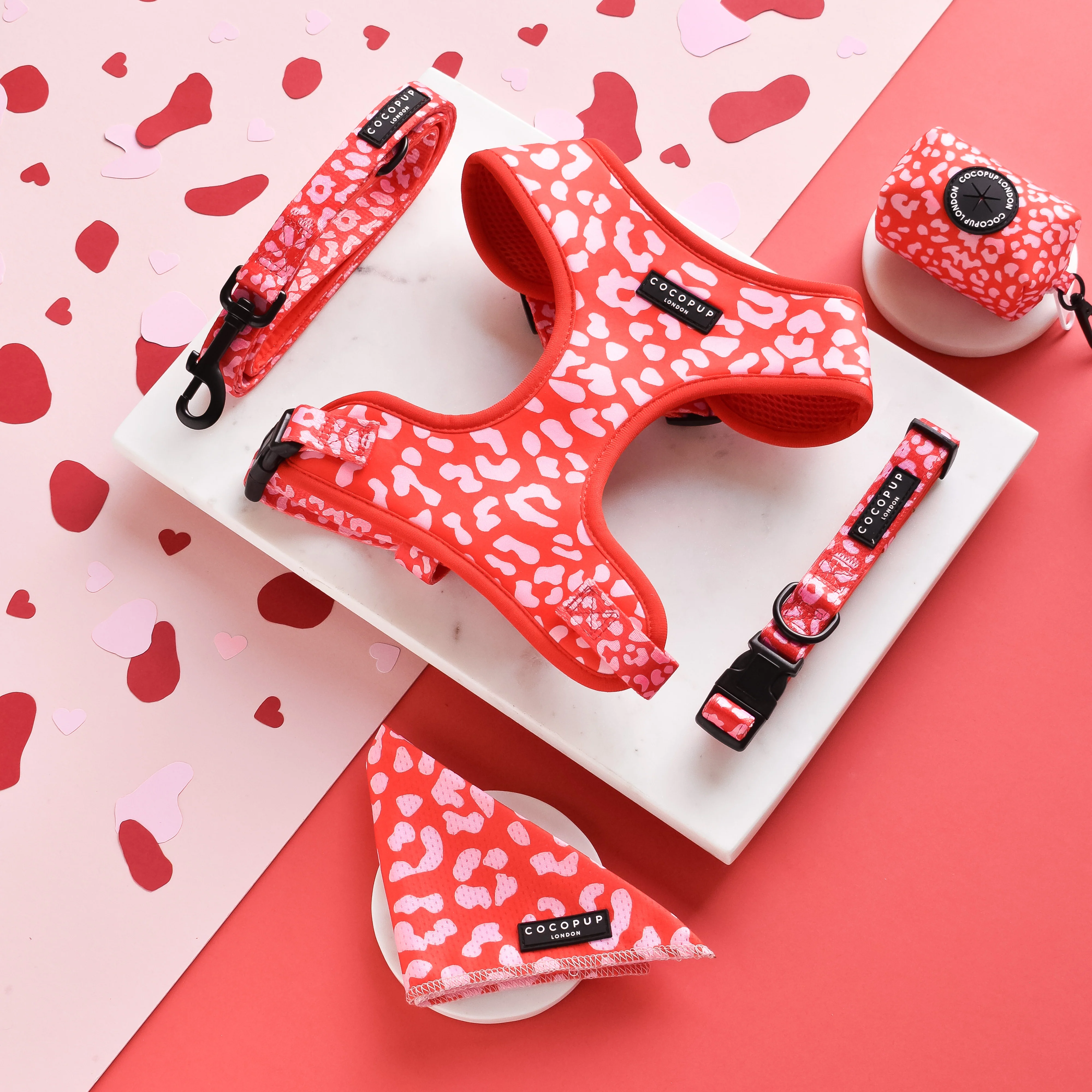 Red & Pink Leopard Bow Tie - Image 4