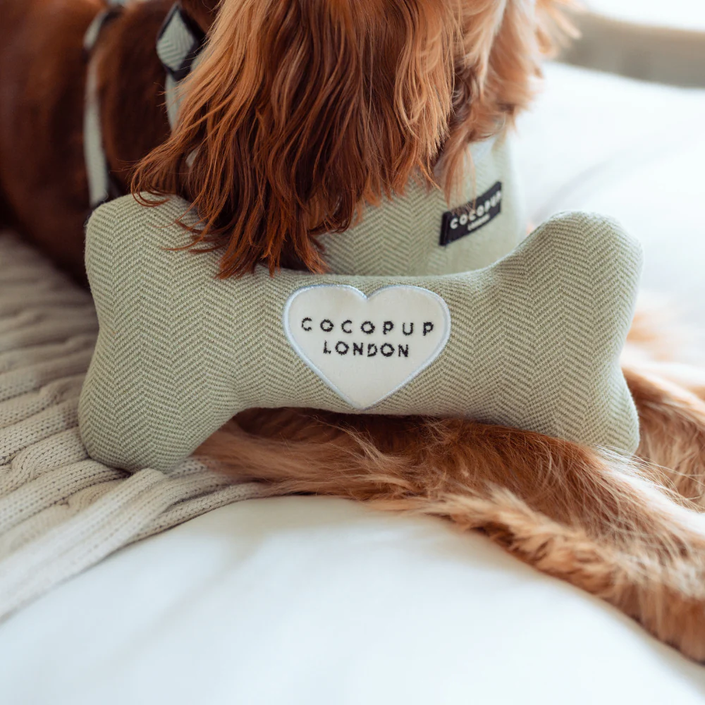 Sage Tweed Bone Toy - Image 3