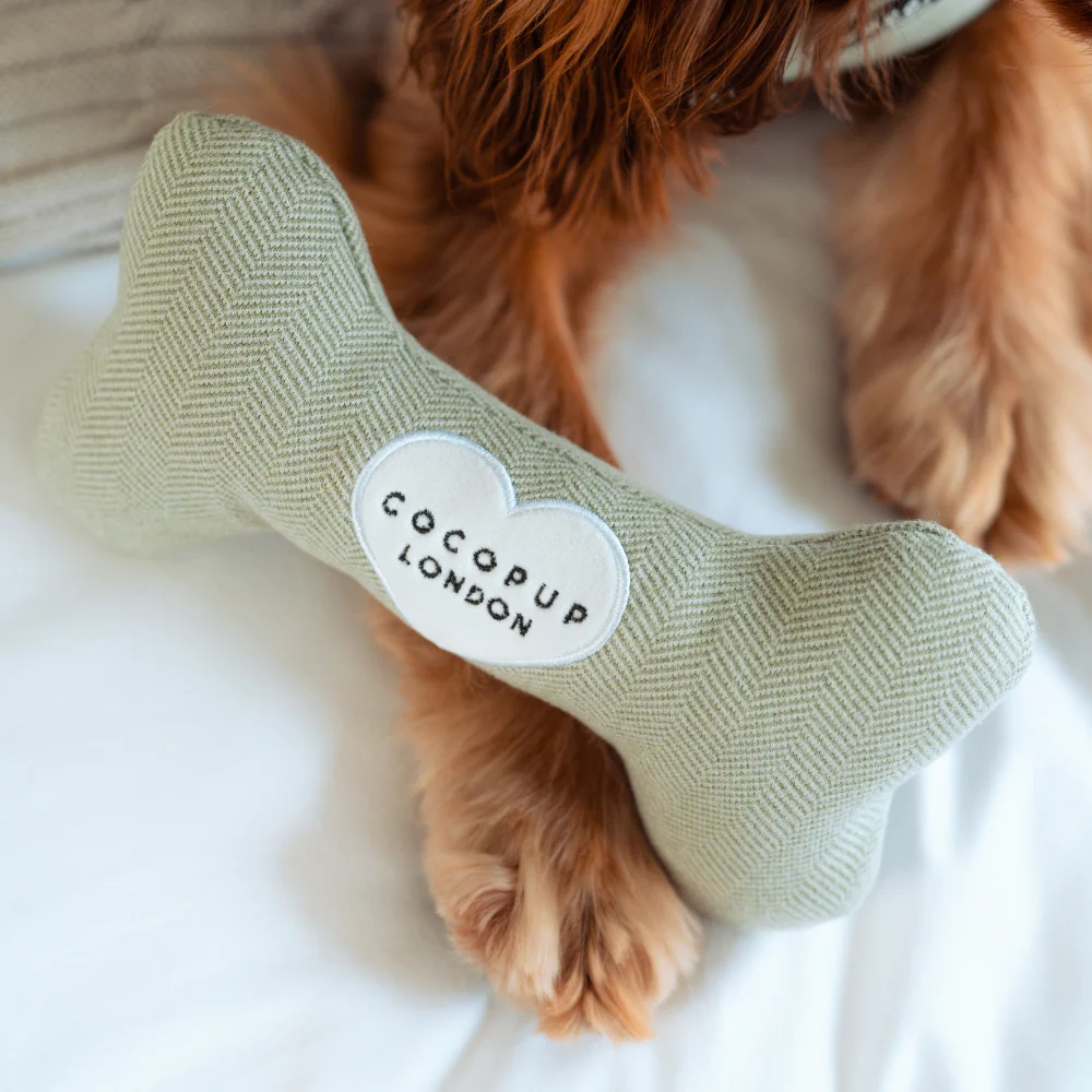 Sage Tweed Bone Toy - Image 4