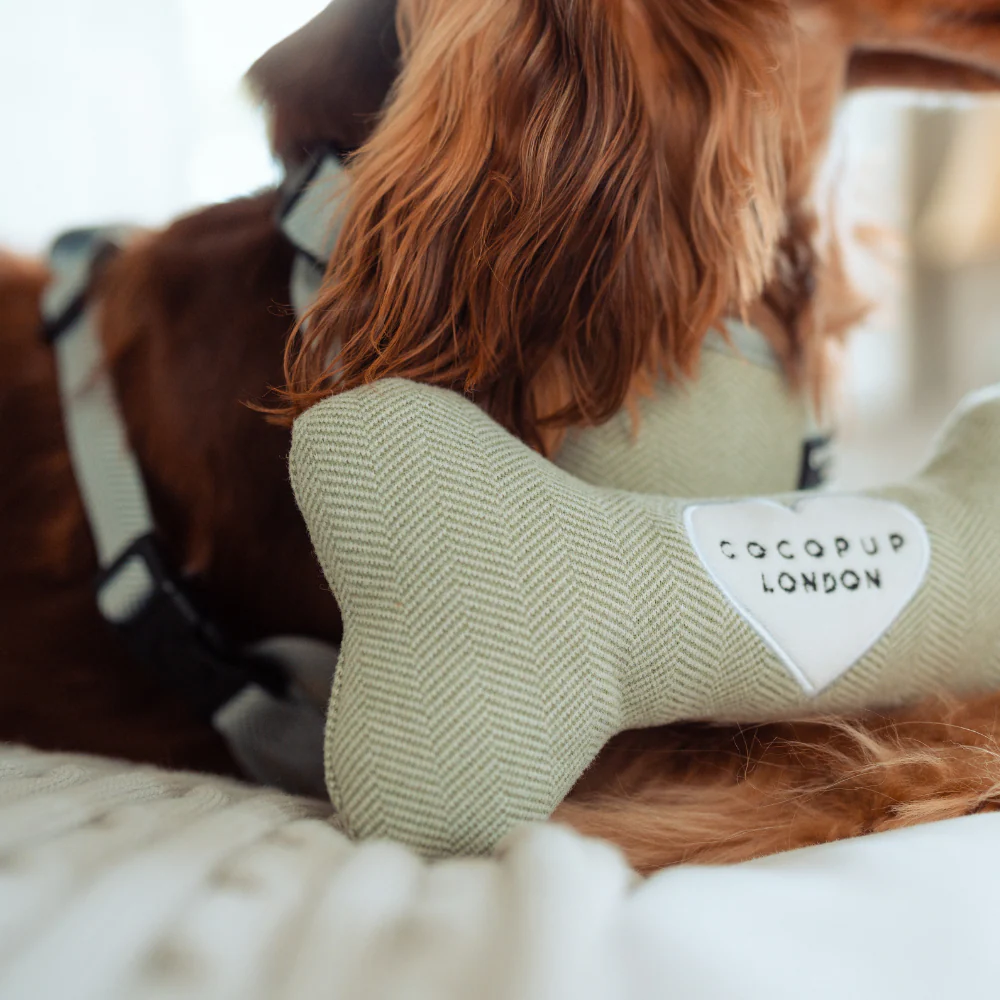 Sage Tweed Bone Toy - Image 6