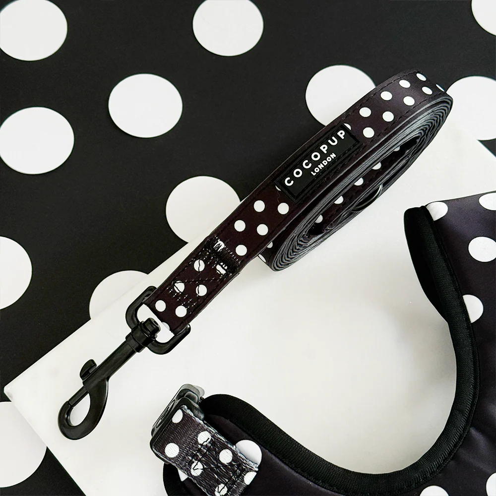Polka Dot Adjustable Neck Harness, Lead & Collar Bundle - Image 6