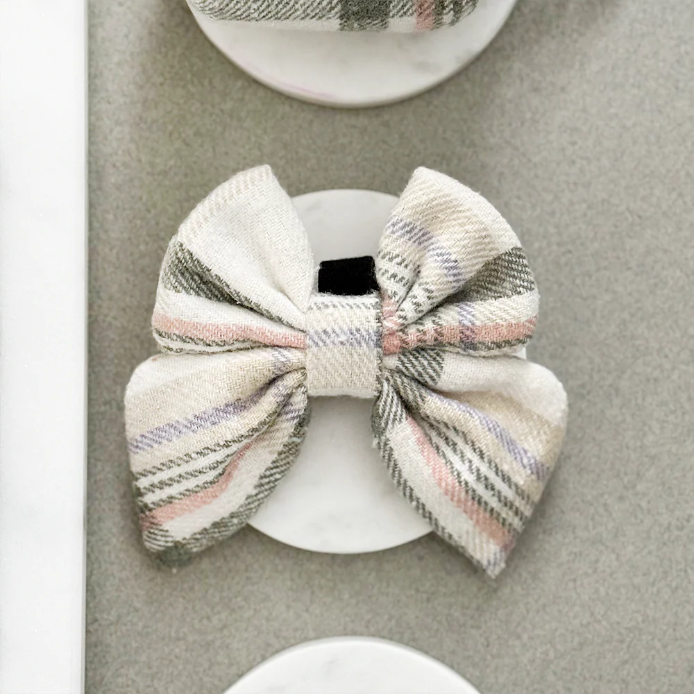 Oxford Plaid Sailor Bow Tie - Image 2