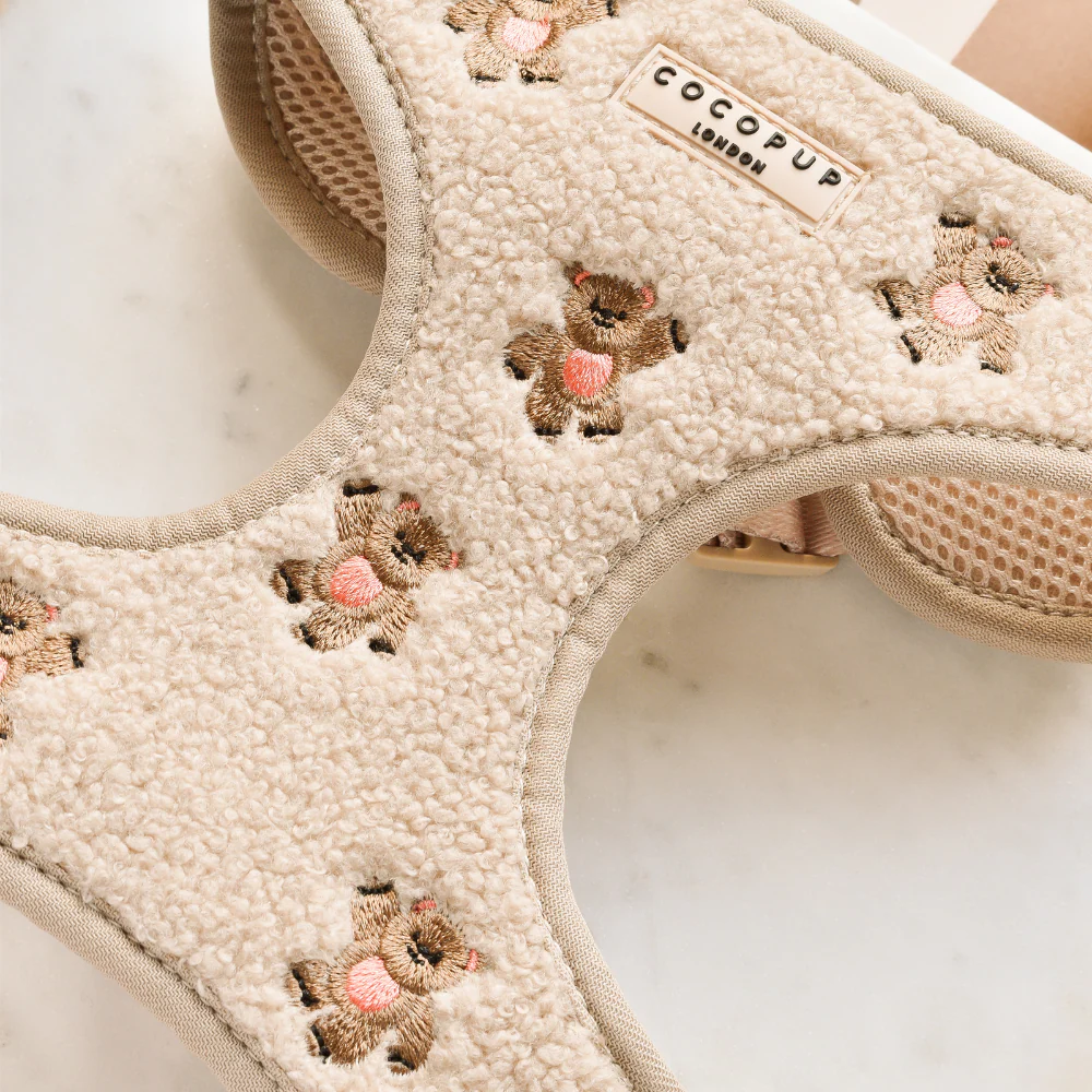 Theo Embroidered Teddy Adjustable Neck HARNESS - Image 2