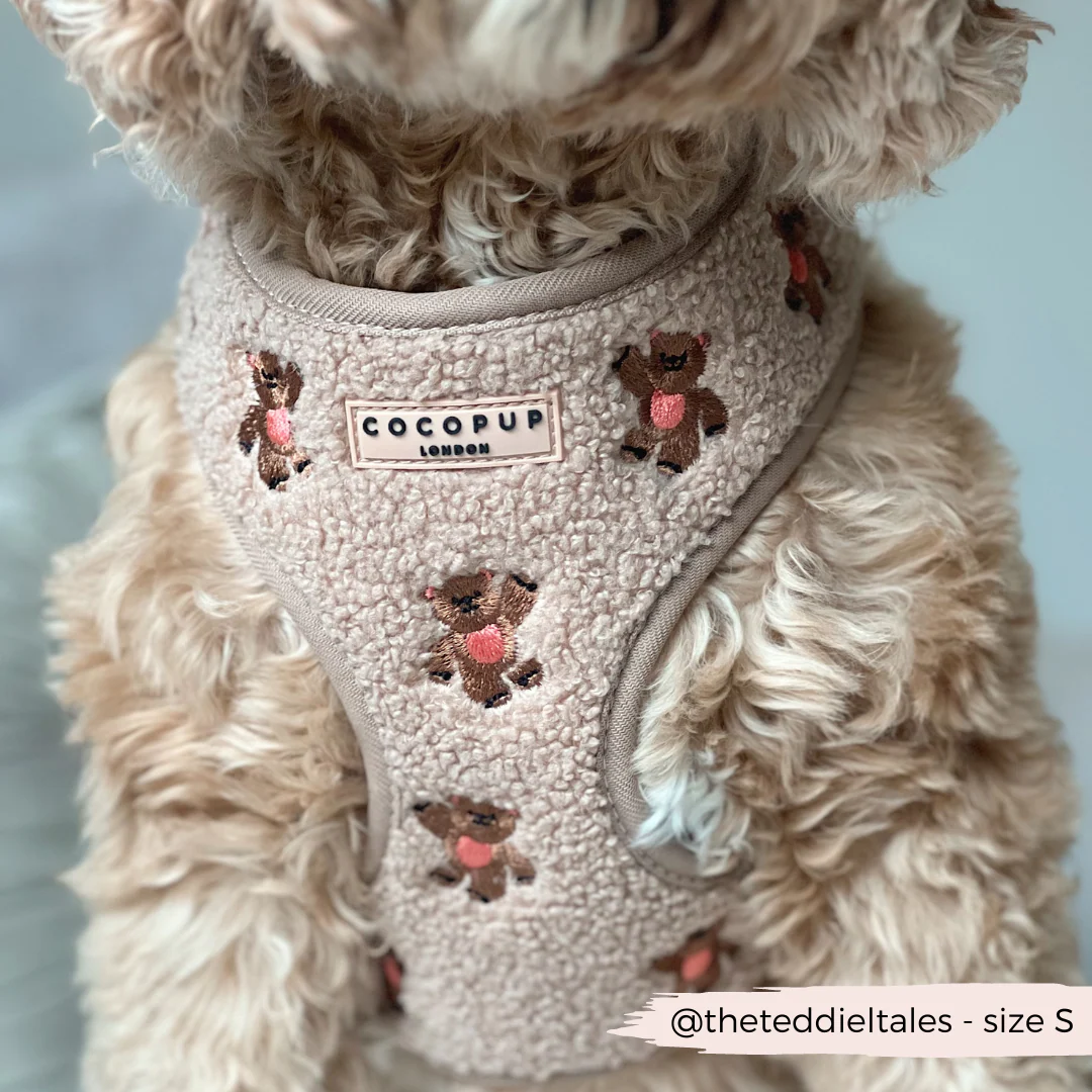 Theo Embroidered Teddy Adjustable Neck HARNESS - Image 8