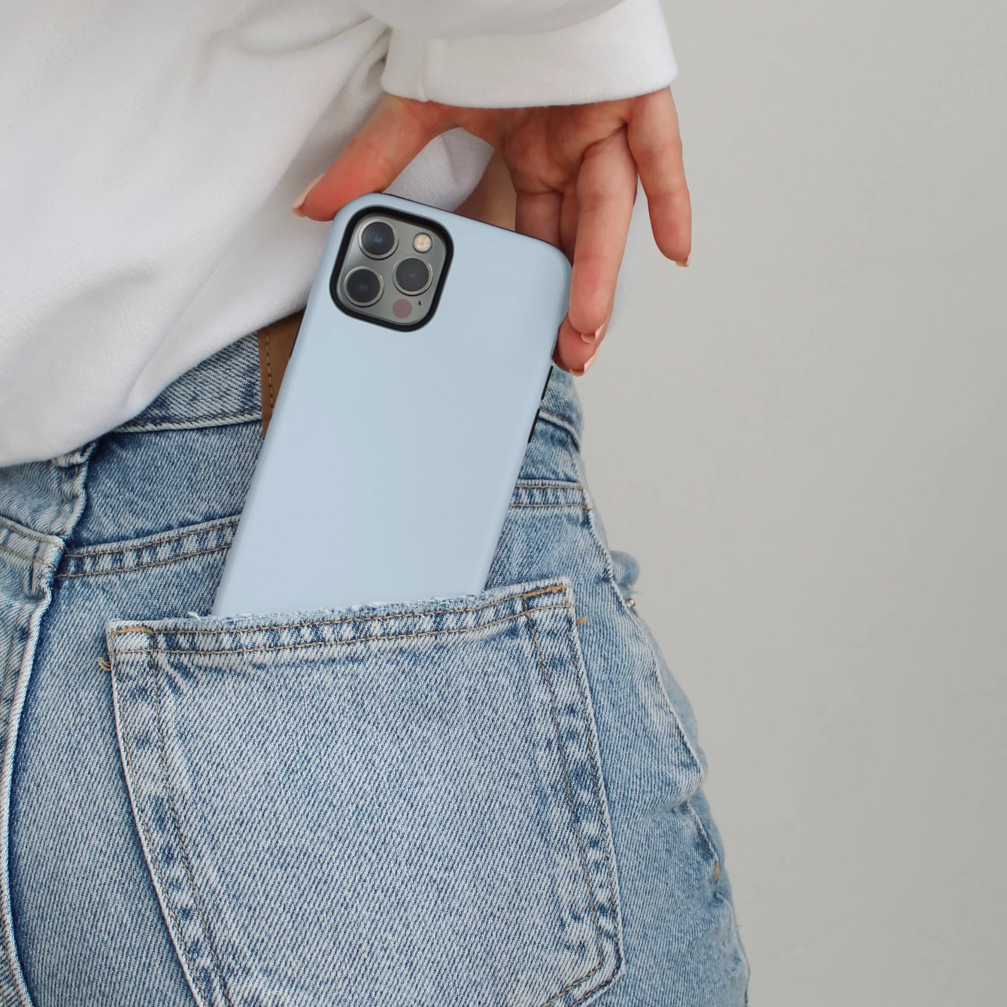 Tough Phone Case - NAKD Baby Blue - Image 2