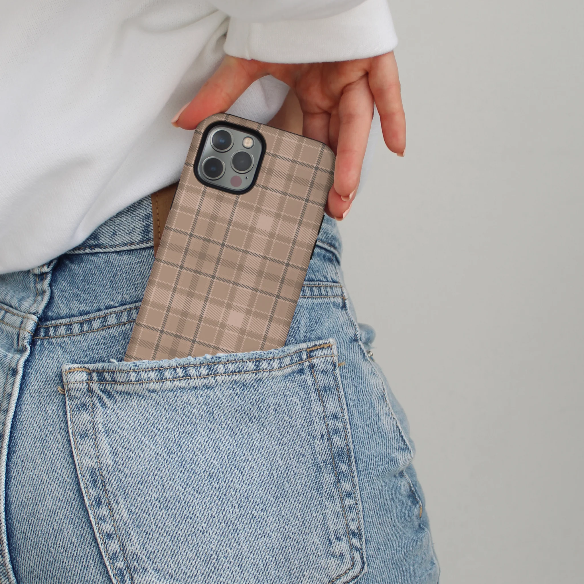 Tough Phone Case - Pup Plaid - Image 2