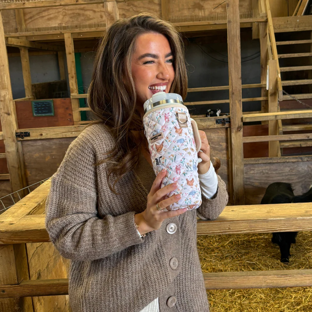 Tumbler Carry Case - Quilted Farmyard Friends - Image 5